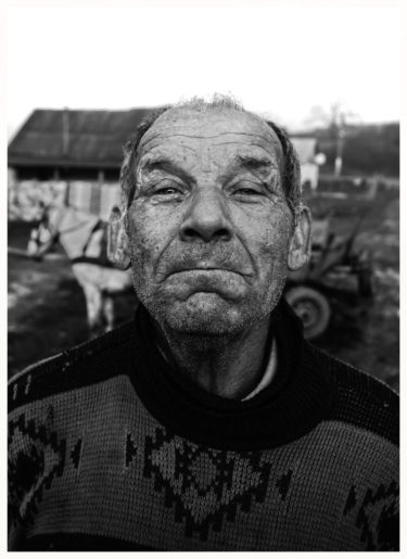 Romanian Farmer - black and white portrait by Will Falize- friendmade.fm